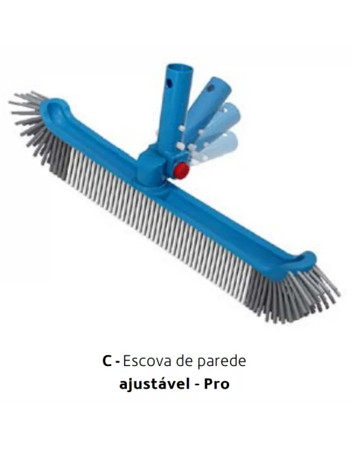 ESCOVA DE PAREDE PARA PISCINA