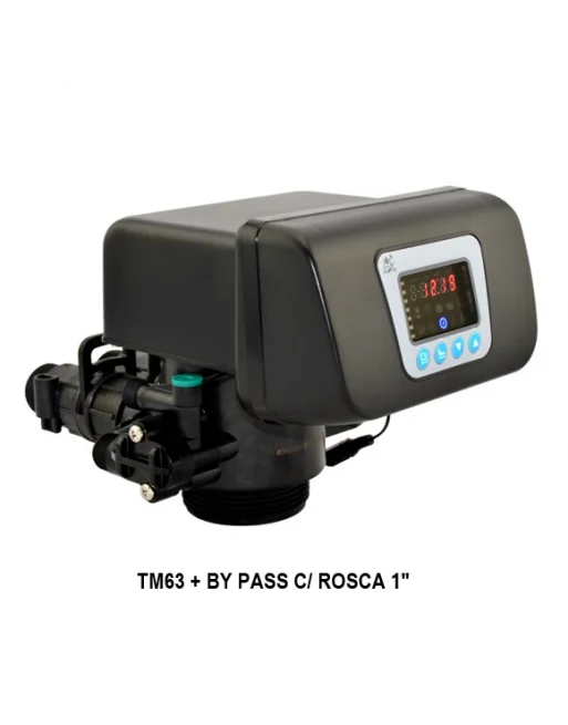 VÁLVULA DE DESCALCIFICAÇÃO TM63 + BY PASS C/ ROSCA 1"