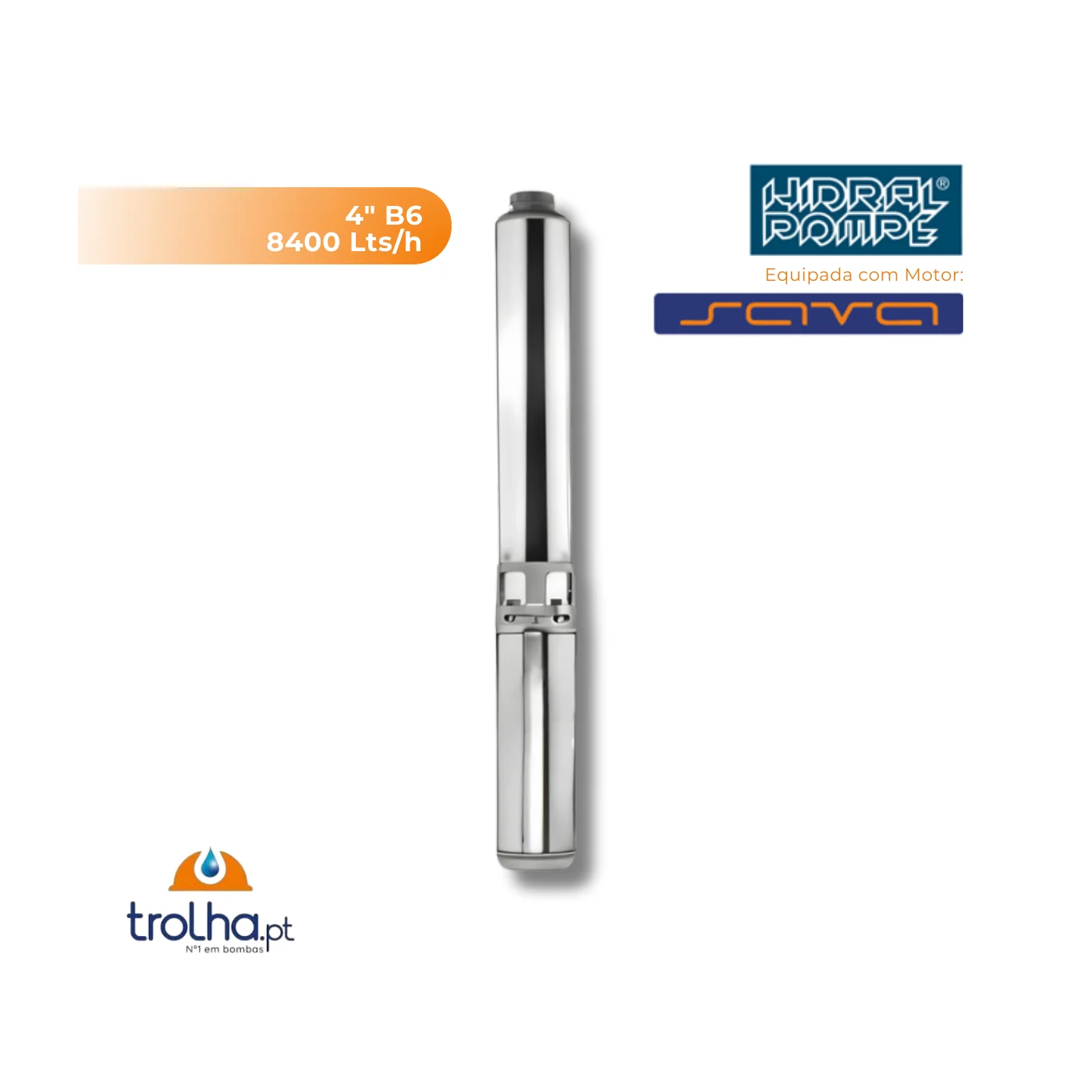 BOMBA DE FURO 4" B6 - 8400 Lts/h