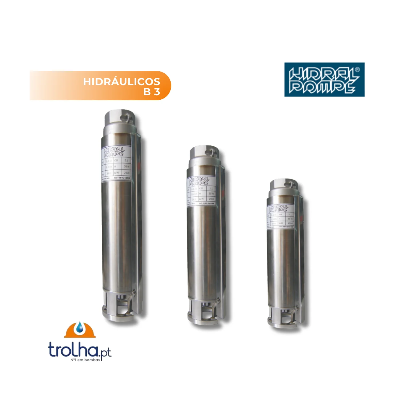 HIDRÁULICOS P/ BOMBA DE FURO 4" B3