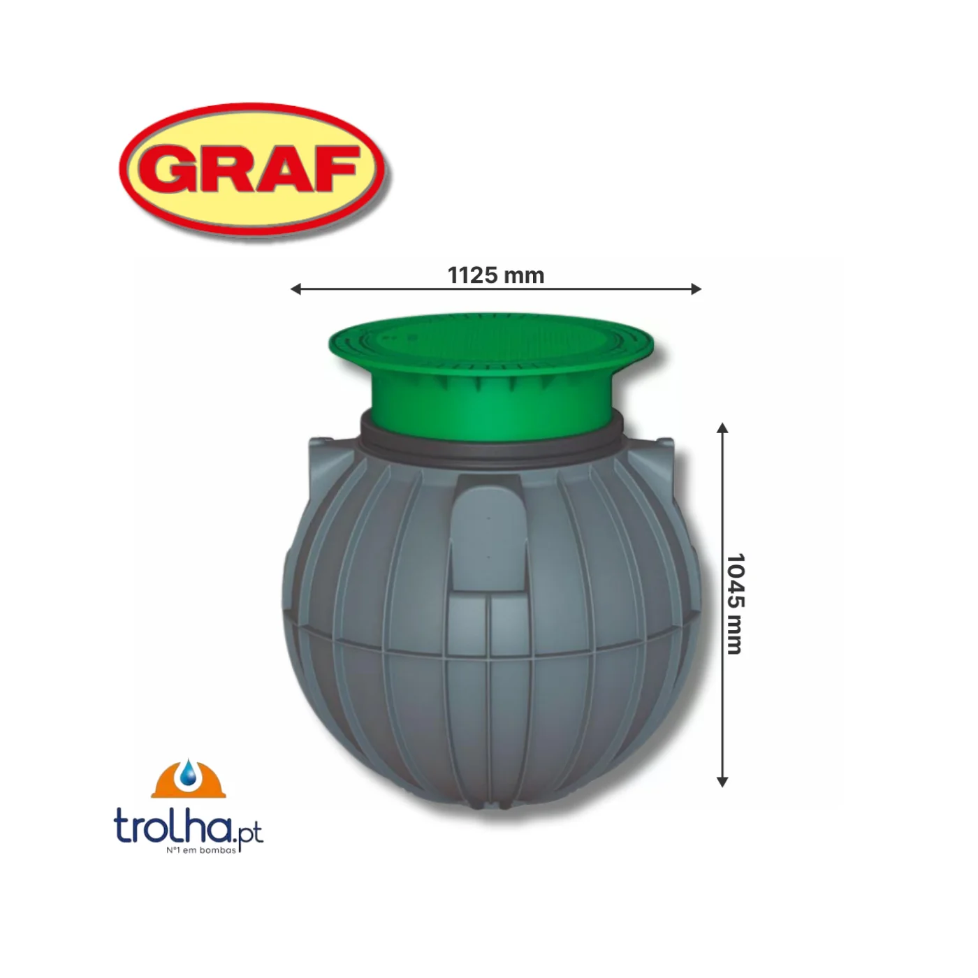 DEPÓSITO ESTANQUE SAPHIR 600L P/ ENTERRAR