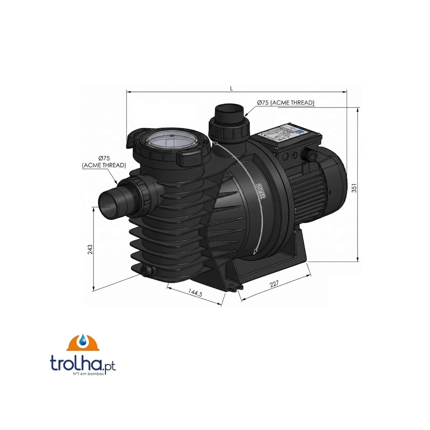 BOMBA DE PISCINA STARPUMP PRO EQUIVALENCIA ASTRALPOOL