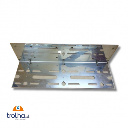 SUPORTE TRIPLO EM AÇO INOX...