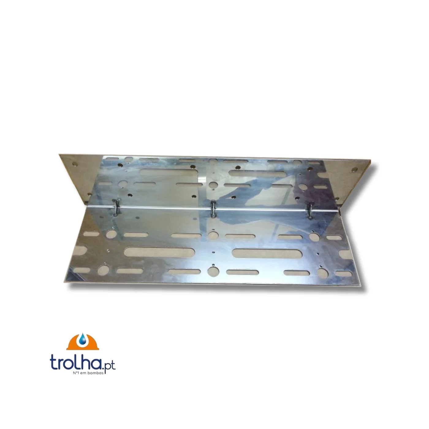 SUPORTE TRIPLO EM AÇO INOX P/ FILTRO BIG BLUE TRIO