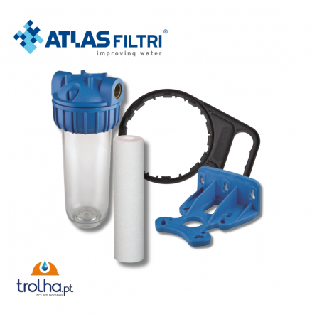 KIT COMPLETO FILTRAÇÃO 10" MONO ATLAS FILTRI