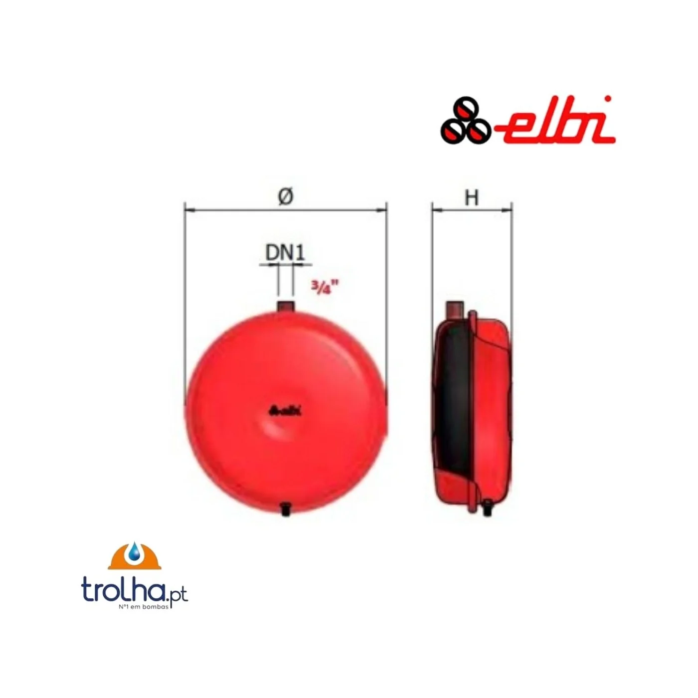 VASO DE ESPANSÃO ERP CIRCULAR ELBI