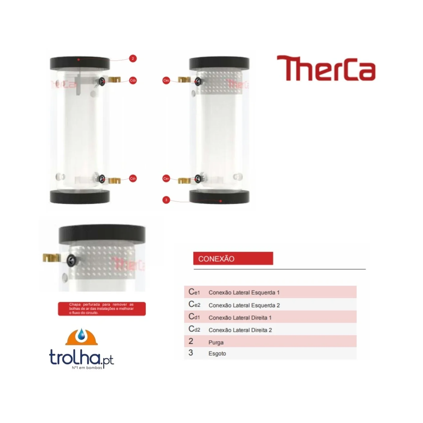 SEPARADOR HIDRÁULICO AÇO INOX 444