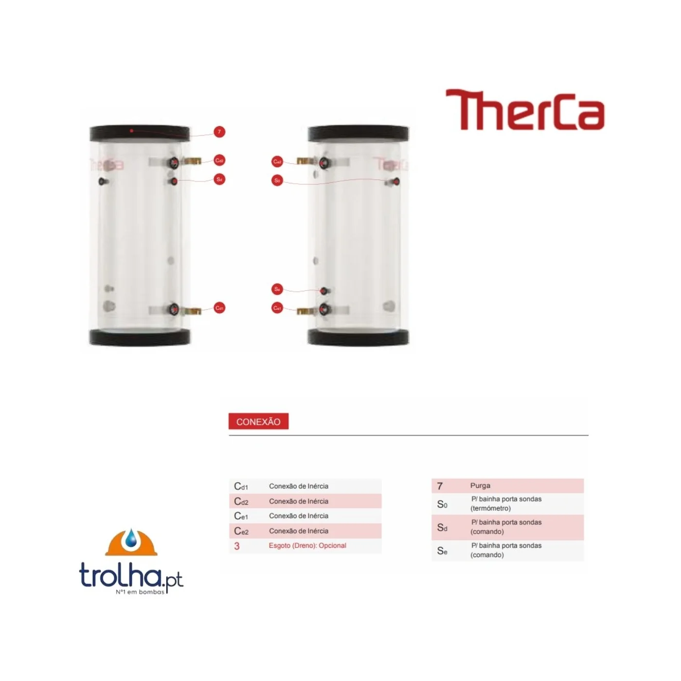 DEPÓSITO DE INÉRCIA INOX AISI 444 VERTICAL SOLO