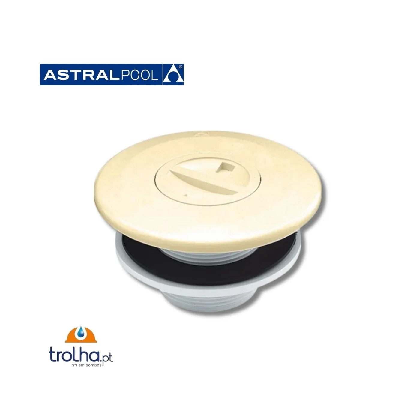 BOCA DE ASPIRAÇÃO ABS P/ PISCINAS DE LINER / BETÃO ASTRAL