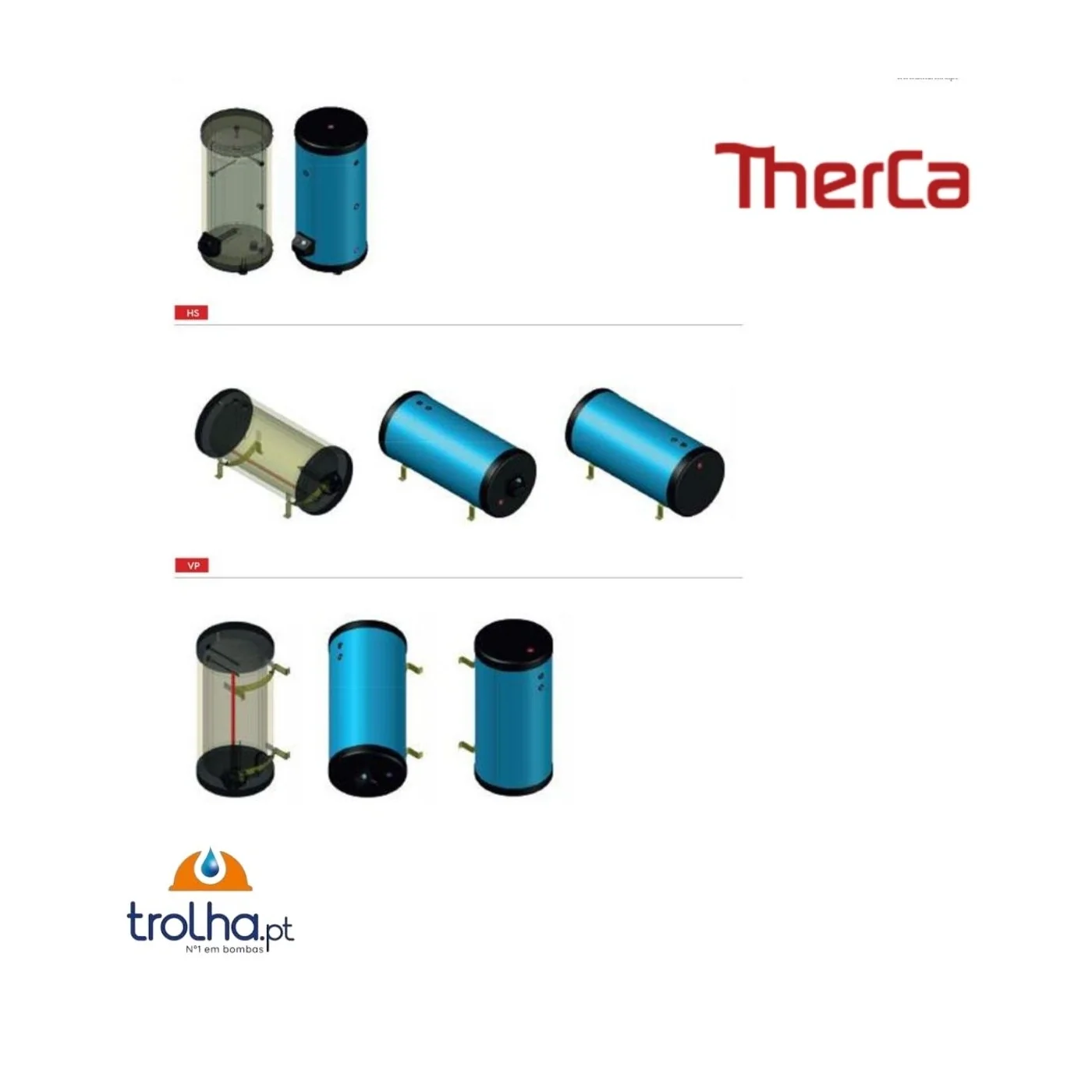 TERMOELÉTRICO AQS AISI 444 HORIZONTAL SOLO THERCA
