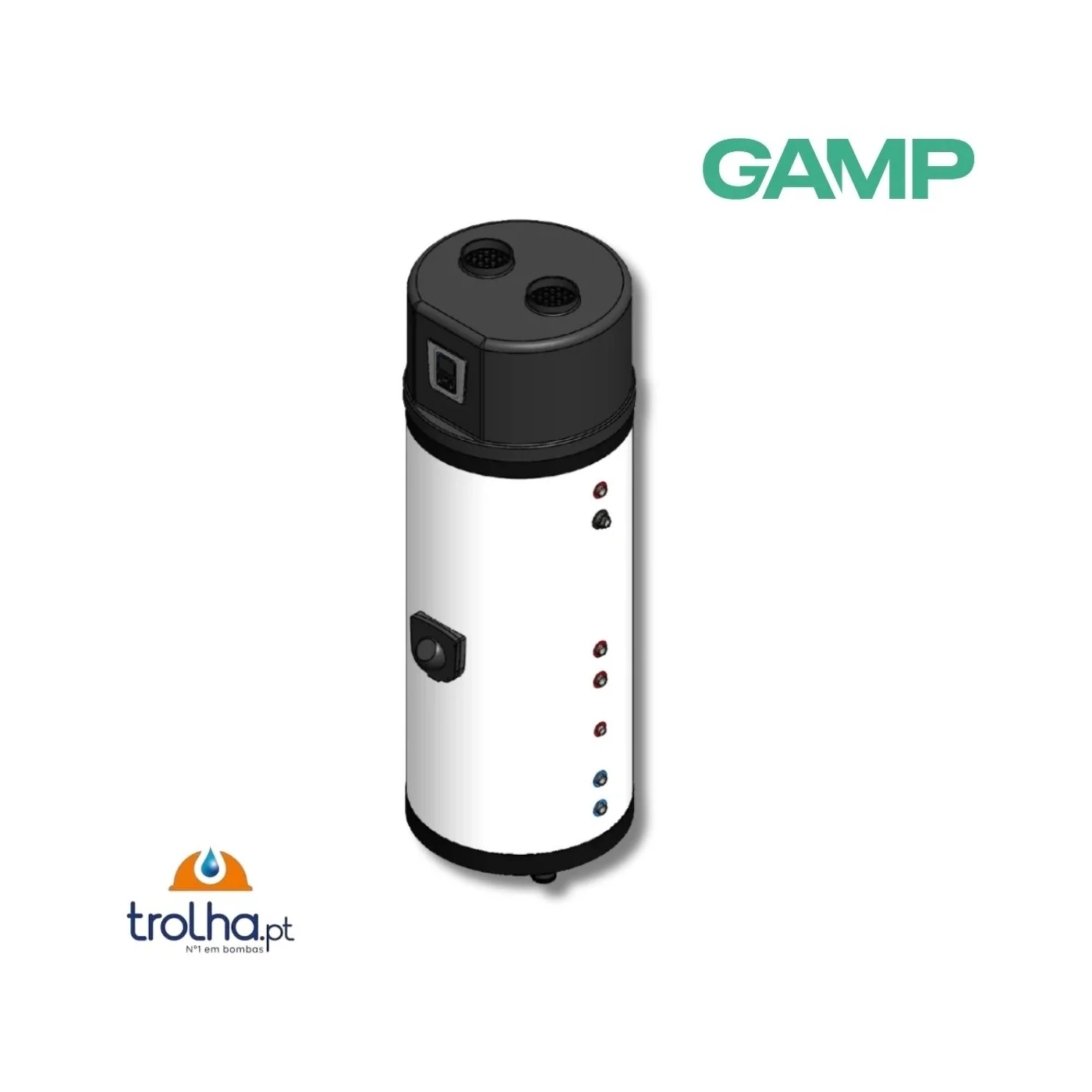 BOMBA DE CALOR AQS AÇO INOX AISI 316 FRIGUS GAMP