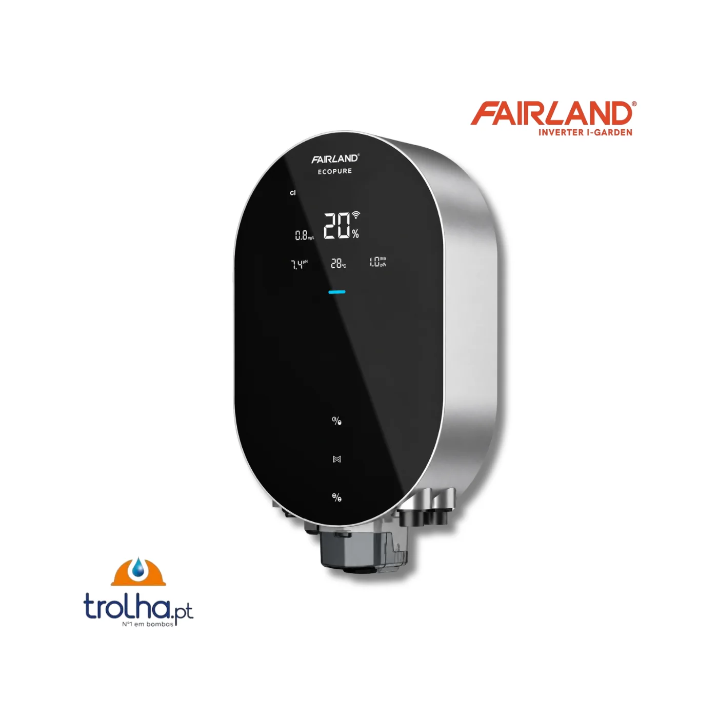 ELETRÓLISE DE SAL INVERTER AQUARK ECOPURE + DOSEADORA DE PH + REDOX + ORP