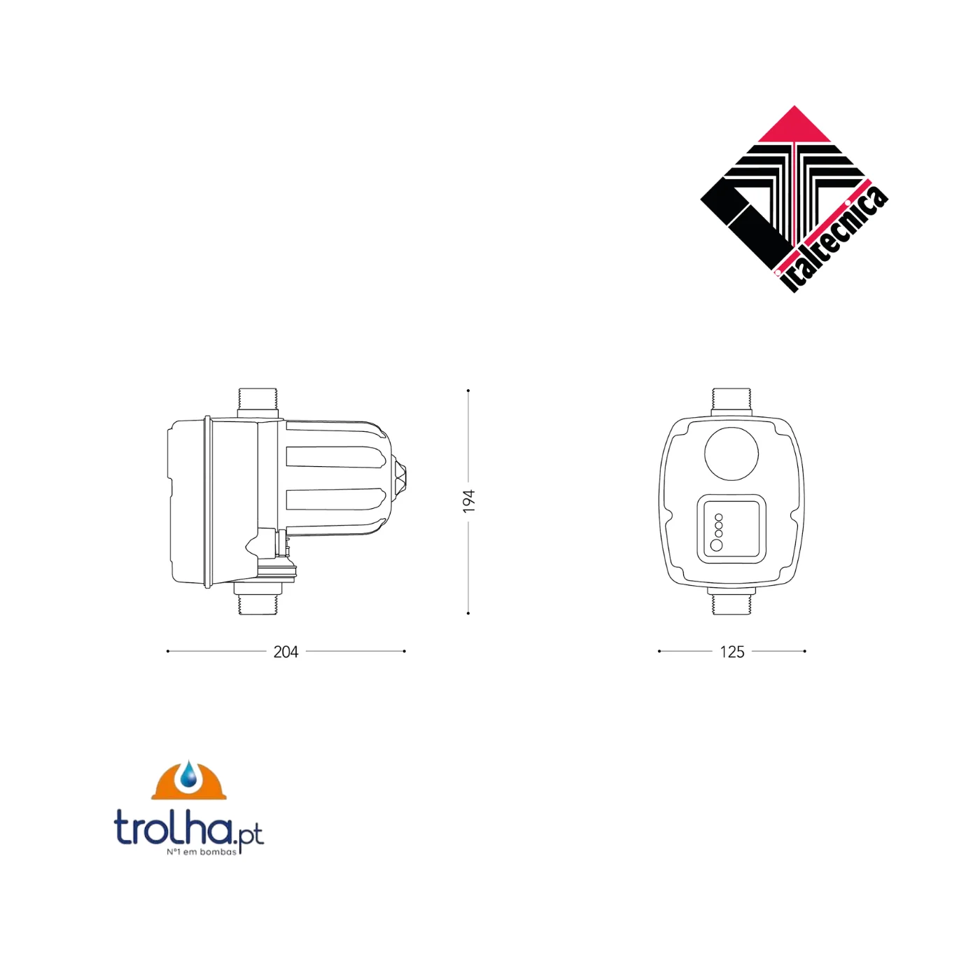 PRESSOSTATO AUTOMÁTICO BRIO TANK ITALTÉCNICA