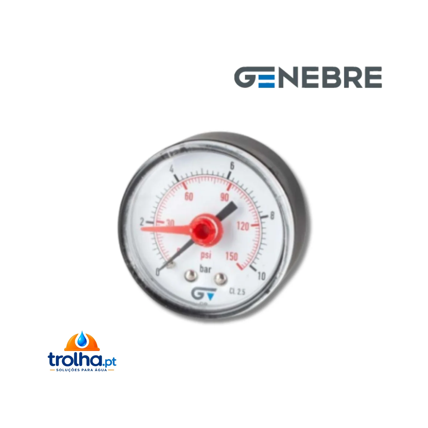MANÓMETRO AXIAL Ø 53 MM 1/4" GENEBRE