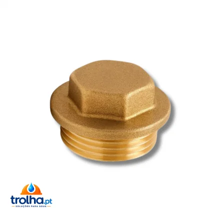 TAMPÃO MACHO LATÃO