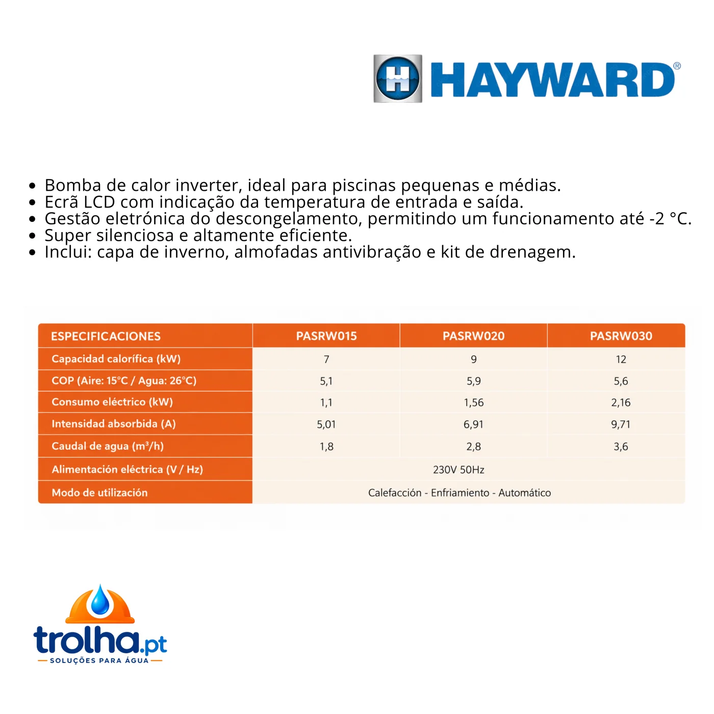 BOMBA DE CALOR HAYWARD HEAT RELAX