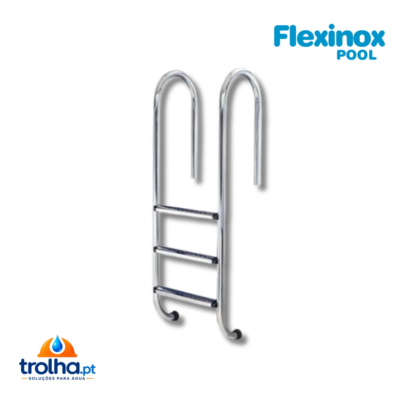 ESCADA DE PISCINA DE MURO FLEXINOX AÇO INOXIDÁVEL AISI316