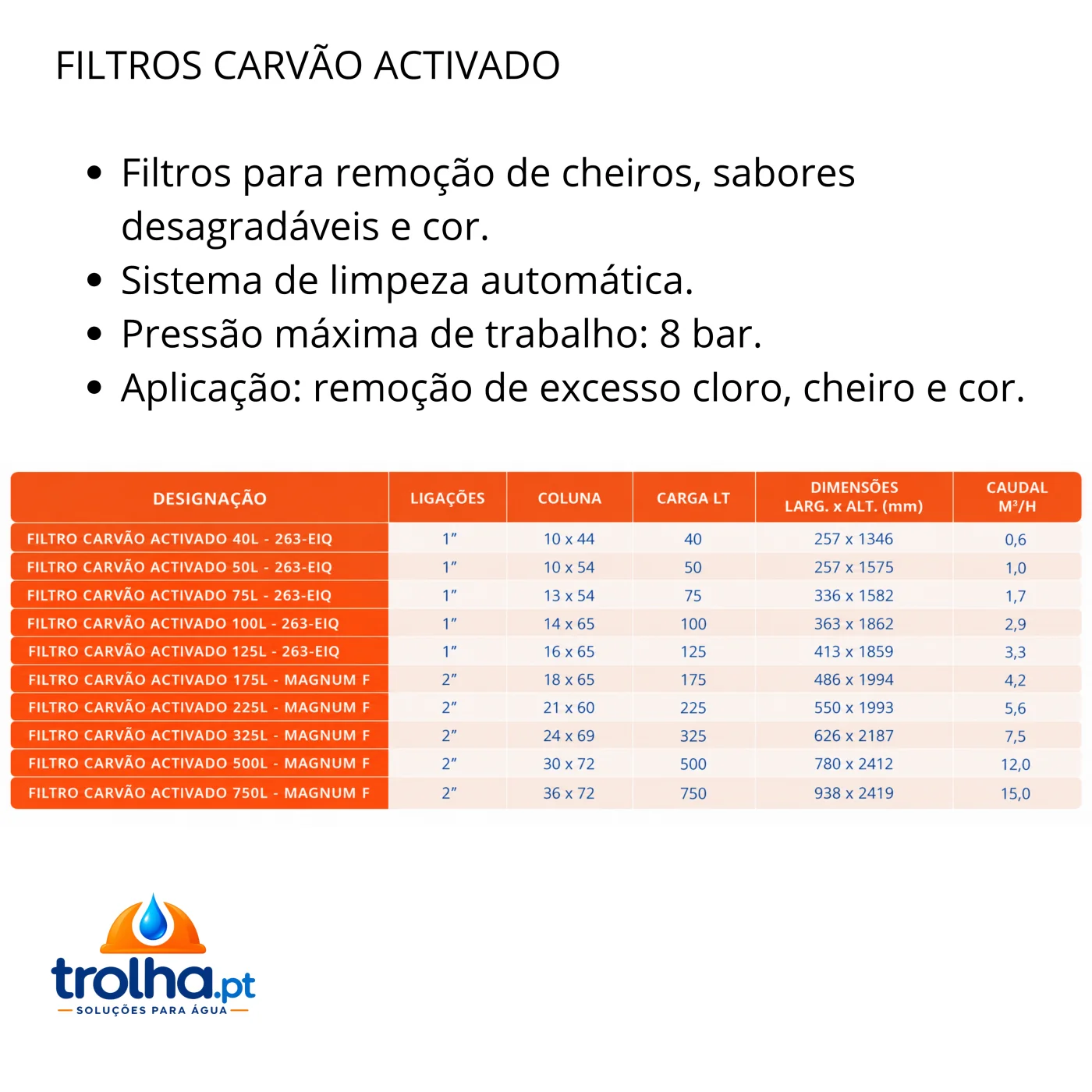 FILTROS AUT. CARVÃO ACTIVADO